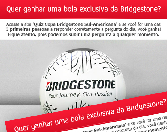Concurso Cultural Bridgestone: Quiz Copa Bridgestone