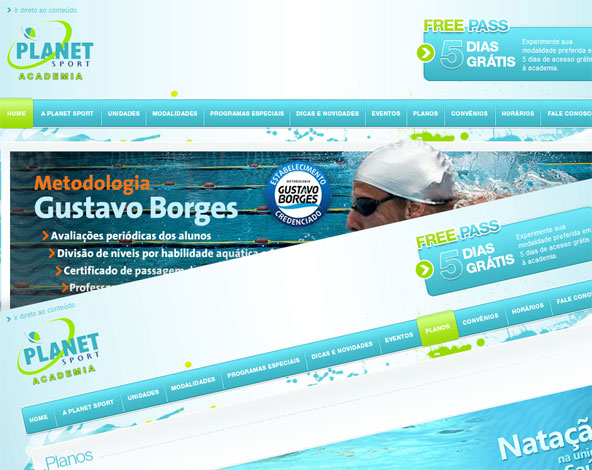 Planet Sports - Site Institucional
