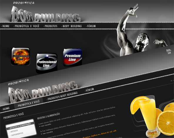 Probiótica - Hotsite Body Building
