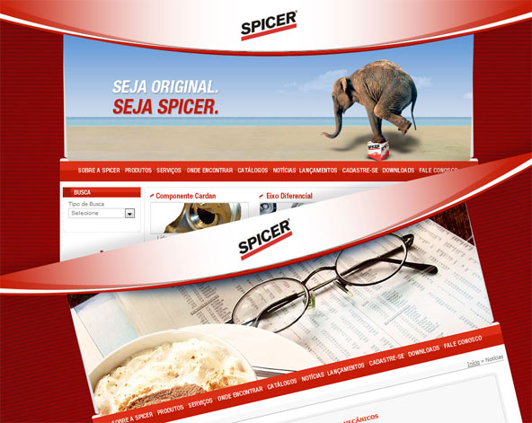 Affinia - Hotsite Spicer