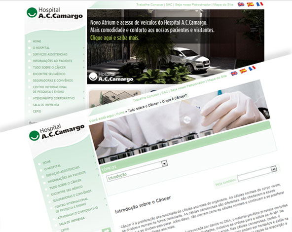 Hospital A. C. Camargo - Site Institucional
