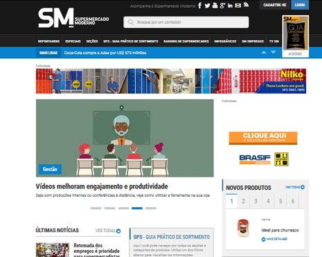 Supermercado Moderno - CMS e Portal Responsivo