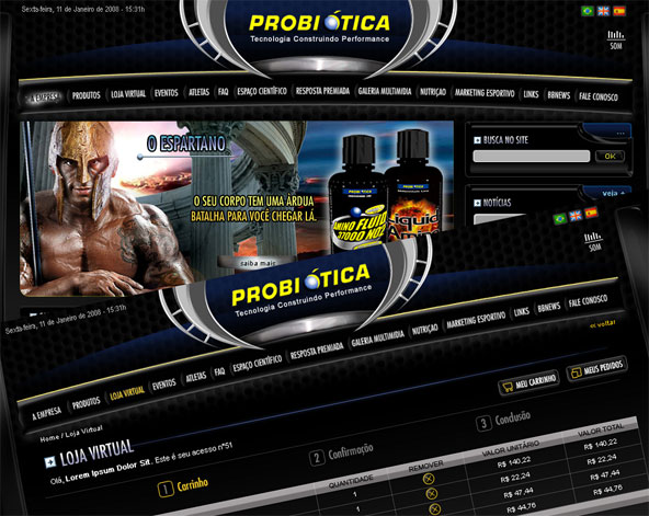Probiótica - Site e E-Commerce