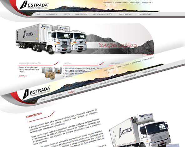 Estrada Transportes - Site Institucional