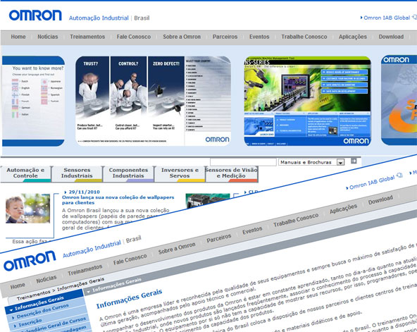 Omron - Site Institucional