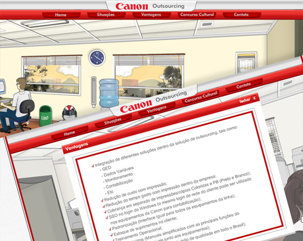 Canon - Hotsite Outsourcing